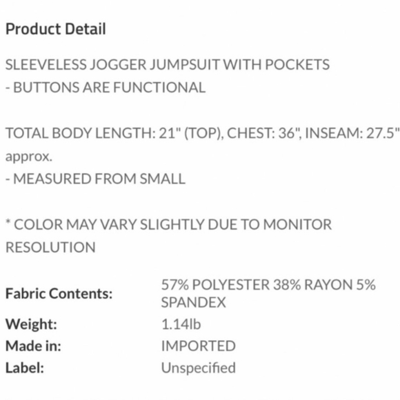 Sky Blue Tank Romper - Picture 2 of 2